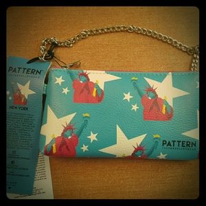 Patriotic American Clutch Purse, Cruelty Free!